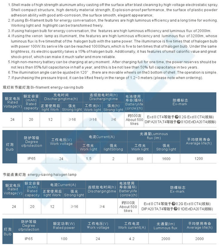 BFW6100系列防爆投光燈(IIB、IIC)