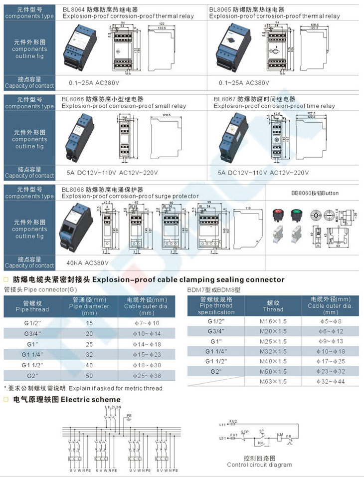 BXQ51-S系列粉塵防爆動力(電磁)起動箱(全塑外殼)(DIP)